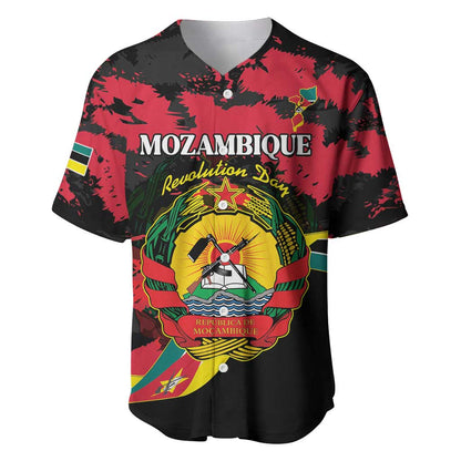 Personalized FRELIMO Mozambique Baseball Jersey Happy Revolution Day - African Pride