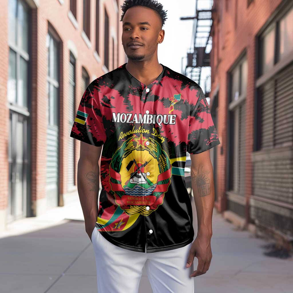 Personalized FRELIMO Mozambique Baseball Jersey Happy Revolution Day - African Pride