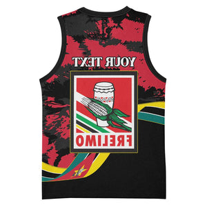 Personalized FRELIMO Mozambique Basketball Jersey Happy Revolution Day - African Pride