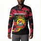 Personalized Mozambique Revolution Day Button Sweatshirt Coat Of Arms FRELIMO