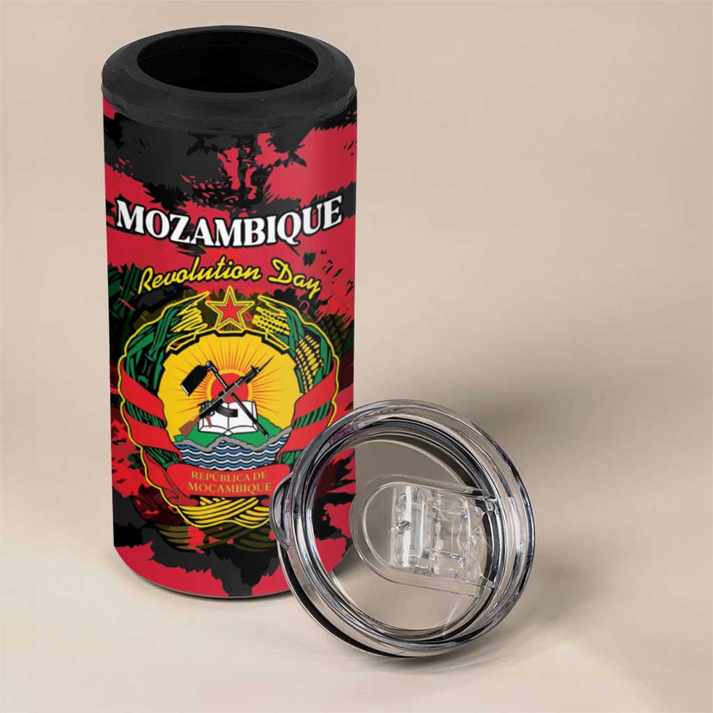 Personalized FRELIMO Mozambique 4 in 1 Can Cooler Tumbler Happy Revolution Day - African Pride