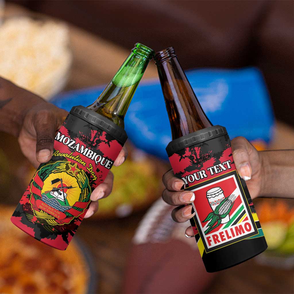 Personalized FRELIMO Mozambique 4 in 1 Can Cooler Tumbler Happy Revolution Day - African Pride