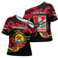 Personalized Mozambique Revolution Day Cross Shoulder Shirt Coat Of Arms FRELIMO