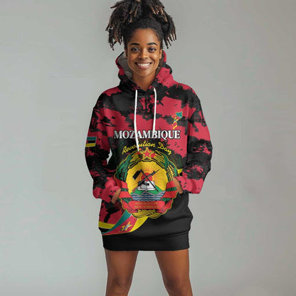 Personalized FRELIMO Mozambique Hoodie Dress Happy Revolution Day - African Pride