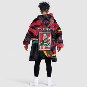 Personalized FRELIMO Mozambique Kid Wearable Blanket Hoodie Happy Revolution Day - African Pride