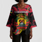 Personalized Mozambique Revolution Day Kimono Sleeve Blouse Coat Of Arms FRELIMO