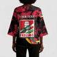 Personalized Mozambique Revolution Day Kimono Sleeve Blouse Coat Of Arms FRELIMO
