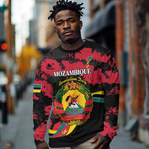 Personalized FRELIMO Mozambique Long Sleeve Shirt Happy Revolution Day - African Pride