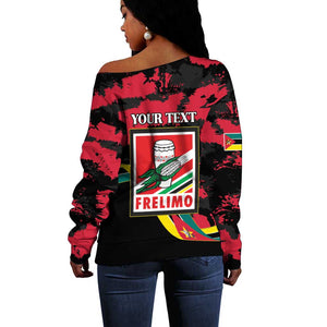 Personalized FRELIMO Mozambique Off Shoulder Sweater Happy Revolution Day - African Pride