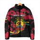 Personalized Mozambique Revolution Day Padded Jacket Coat Of Arms FRELIMO