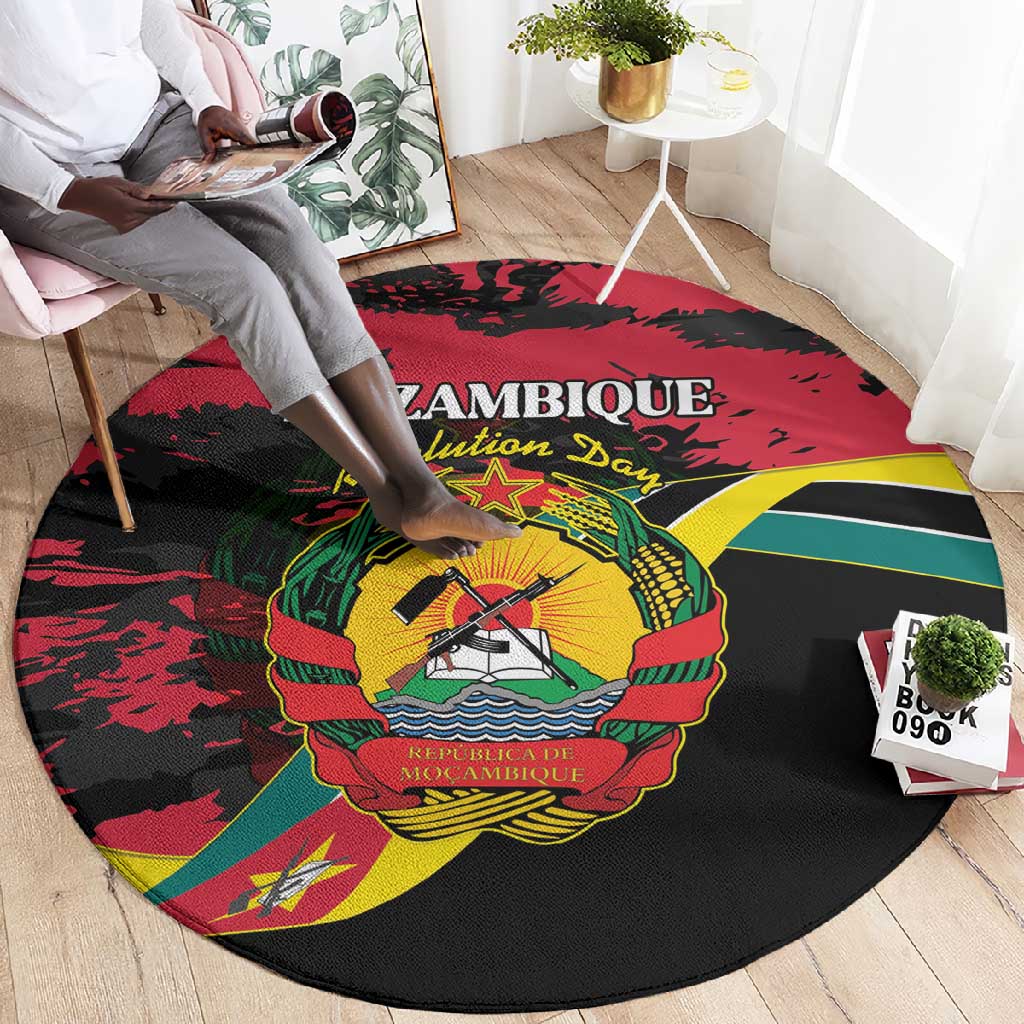 FRELIMO Mozambique Round Carpet Happy Revolution Day - African Pride