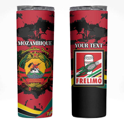 Personalized FRELIMO Mozambique Skinny Tumbler Happy Revolution Day - African Pride
