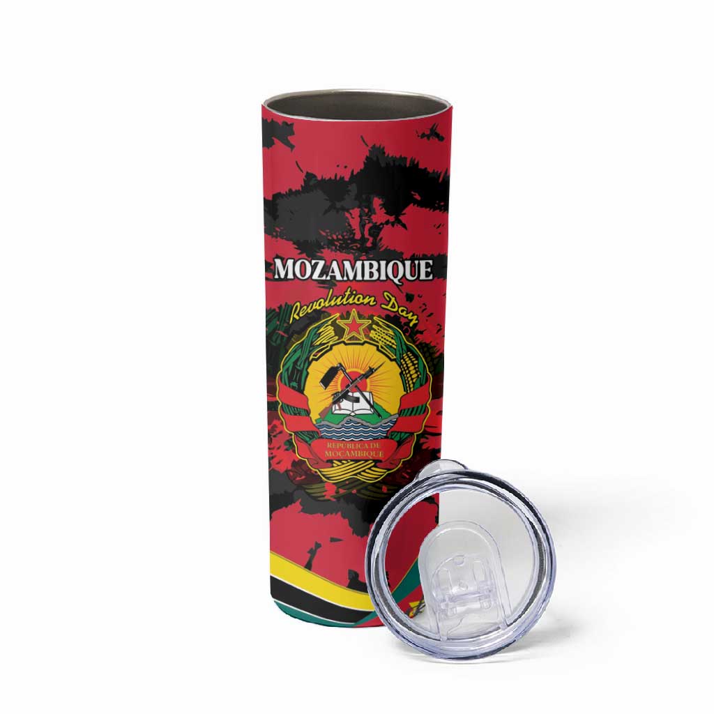 Personalized FRELIMO Mozambique Skinny Tumbler Happy Revolution Day - African Pride