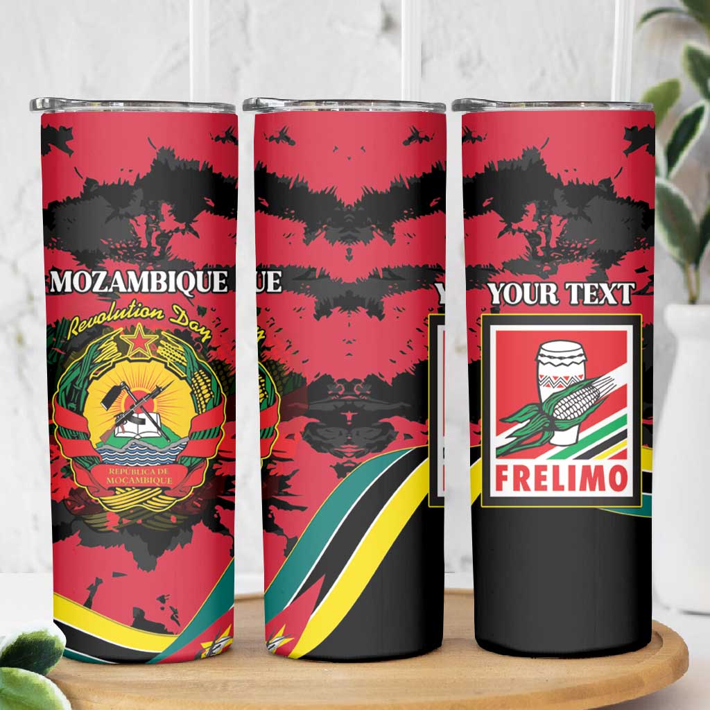 Personalized FRELIMO Mozambique Skinny Tumbler Happy Revolution Day - African Pride
