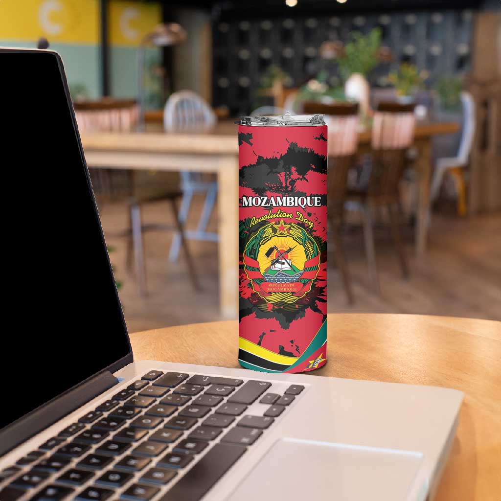 Personalized FRELIMO Mozambique Skinny Tumbler Happy Revolution Day - African Pride
