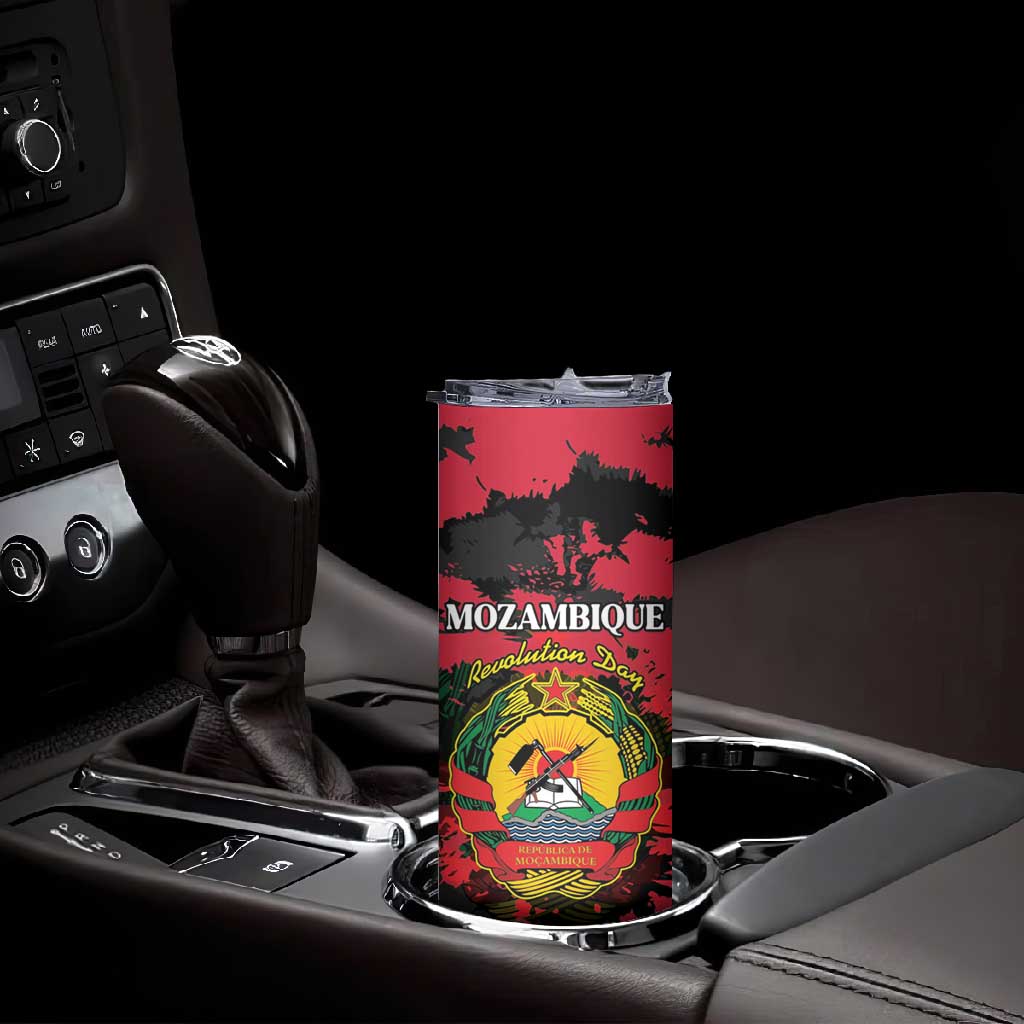 Personalized FRELIMO Mozambique Skinny Tumbler Happy Revolution Day - African Pride