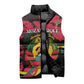 Personalized Mozambique Revolution Day Sleeveless Puffer Jacket Coat Of Arms FRELIMO