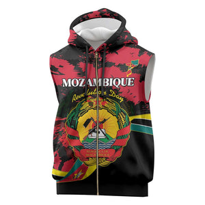 Personalized FRELIMO Mozambique Sleeveless Zip Hoodie Happy Revolution Day - African Pride