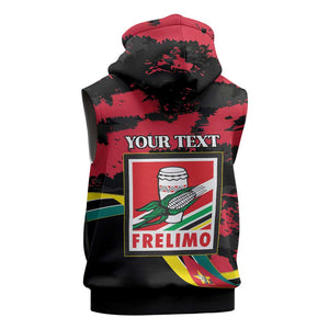 Personalized FRELIMO Mozambique Sleeveless Zip Hoodie Happy Revolution Day - African Pride