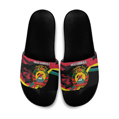 Mozambique Revolution Day Slide Sandals Coat Of Arms FRELIMO