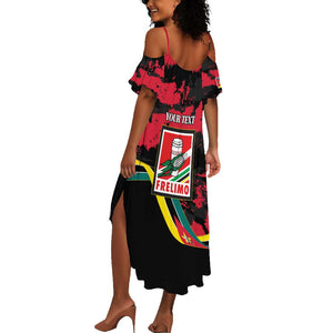 Personalized FRELIMO Mozambique Summer Maxi Dress Happy Revolution Day - African Pride