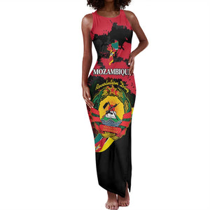 Personalized FRELIMO Mozambique Tank Maxi Dress Happy Revolution Day - African Pride