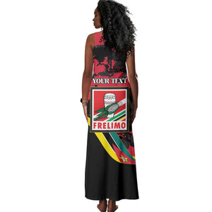 Personalized FRELIMO Mozambique Tank Maxi Dress Happy Revolution Day - African Pride
