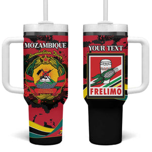 Personalized FRELIMO Mozambique Tumbler With Handle Happy Revolution Day - African Pride