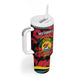 Personalized FRELIMO Mozambique Tumbler With Handle Happy Revolution Day - African Pride