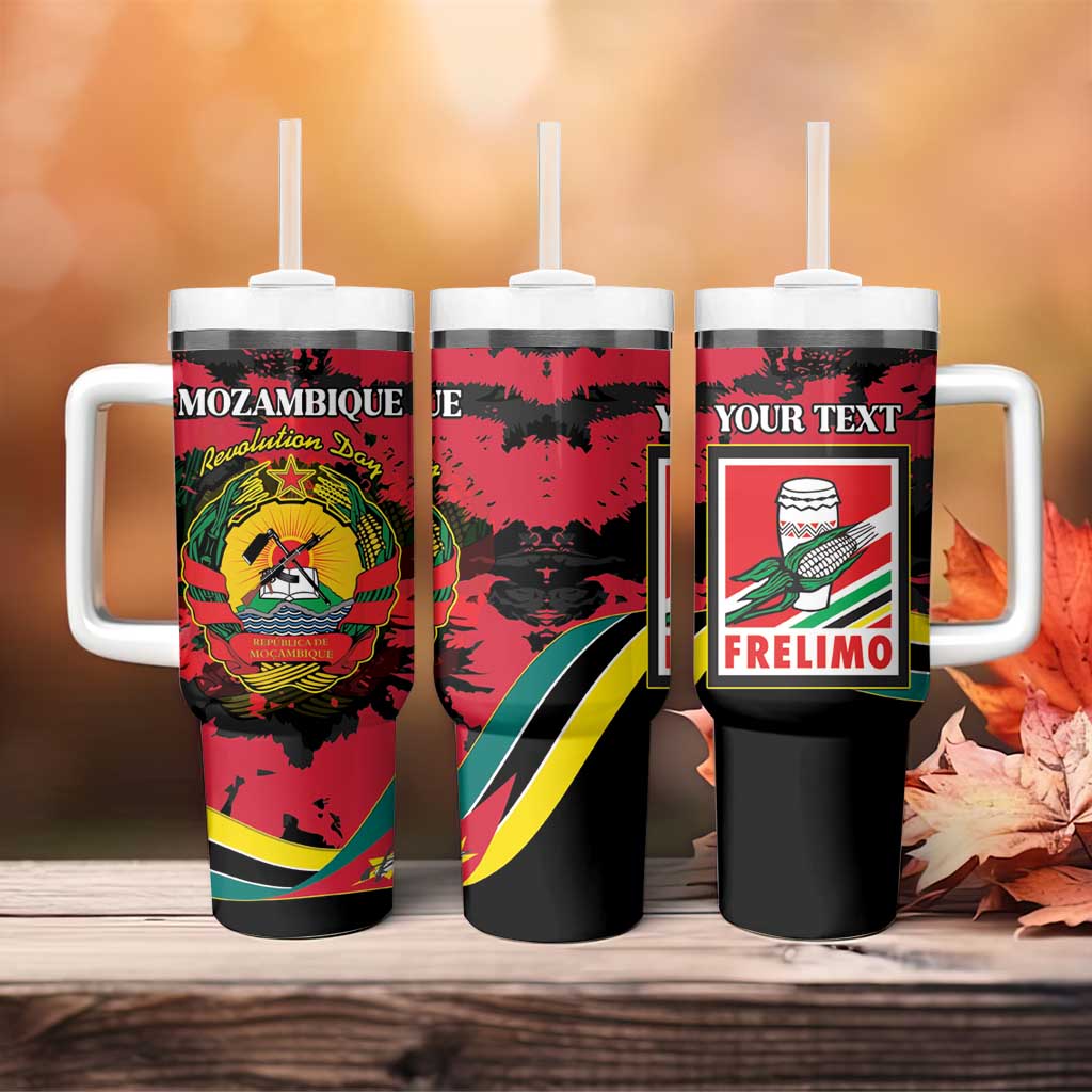Personalized FRELIMO Mozambique Tumbler With Handle Happy Revolution Day - African Pride