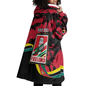 Personalized FRELIMO Mozambique Wearable Blanket Hoodie Happy Revolution Day - African Pride