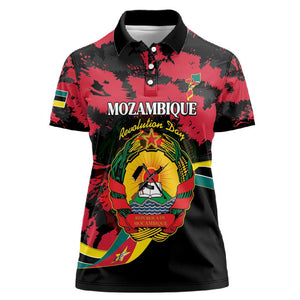 Personalized FRELIMO Mozambique Women Polo Shirt Happy Revolution Day - African Pride