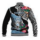 Personalized Botswana Independence Day Baseball Jacket Kalahari Devils Claw Zebra With Arican Pattern - African Pride