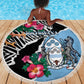 Botswana Independence Day Beach Blanket Kalahari Devils Claw Zebra With Arican Pattern - African Pride
