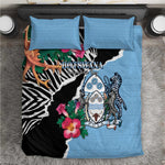 Botswana Independence Day Bedding Set Kalahari Devils Claw Zebra With Arican Pattern - African Pride