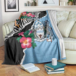 Botswana Independence Day Blanket Kalahari Devils Claw Zebra With Arican Pattern - African Pride