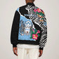 Personalized Botswana Independence Day Bomber Jacket Kalahari Devils Claw Zebra With Arican Pattern - African Pride