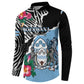 Personalized Botswana Independence Day Button Sweatshirt Coat Of Arms Devils Claw