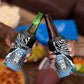Personalized Botswana Independence Day 4 in 1 Can Cooler Tumbler Kalahari Devils Claw Zebra With Arican Pattern - African Pride