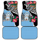 Botswana Independence Day Car Mats Kalahari Devils Claw Zebra With Arican Pattern - African Pride