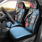 Botswana Independence Day Car Seat Cover Kalahari Devils Claw Zebra With Arican Pattern - African Pride