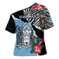 Personalized Botswana Independence Day Cross Shoulder Shirt Coat Of Arms Devils Claw