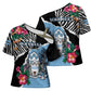 Personalized Botswana Independence Day Cross Shoulder Shirt Coat Of Arms Devils Claw
