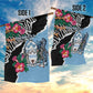 Botswana Independence Day Garden Flag Kalahari Devils Claw Zebra With Arican Pattern - African Pride