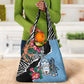 Botswana Independence Day Grocery Bag Kalahari Devils Claw Zebra With Arican Pattern - African Pride
