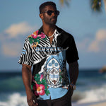Personalized Botswana Independence Day Hawaiian Shirt Kalahari Devils Claw Zebra With Arican Pattern - African Pride