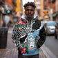 Personalized Botswana Independence Day Hoodie Kalahari Devils Claw Zebra With Arican Pattern - African Pride