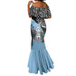 Personalized Botswana Independence Day Mermaid Dress Kalahari Devils Claw Zebra With Arican Pattern - African Pride