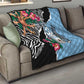 Botswana Independence Day Quilt Kalahari Devils Claw Zebra With Arican Pattern - African Pride