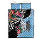 Botswana Independence Day Quilt Bed Set Kalahari Devils Claw Zebra With Arican Pattern - African Pride
